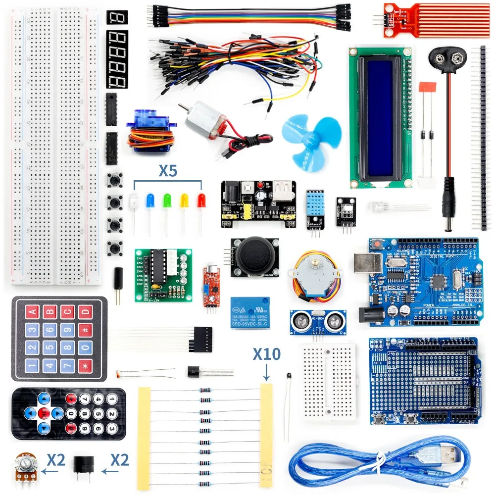  Супер стартовый набор для Arduino UNO R3 с CD учебник 