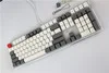 MP Cherry MX switch 108/87 клавиш PBT Keycap с подсветкой двойная съемка белая и серая Ретро клавиатура для механической игровой клавиатуры - Цвет: Dark grey