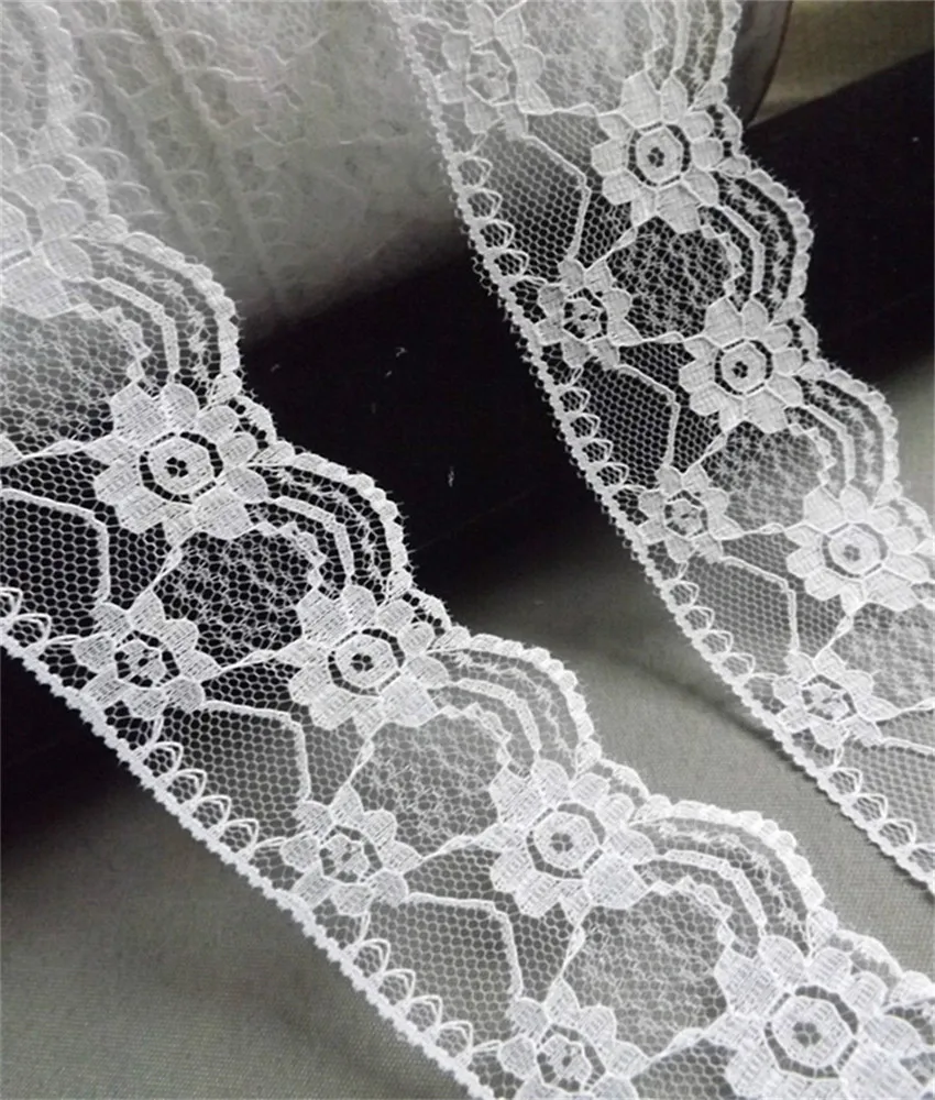 

Width 45mm 10yards Embroidered Net Lace Trim fabric Garment ribbon headband wedding party decoration gift DIY Accessories DH-347