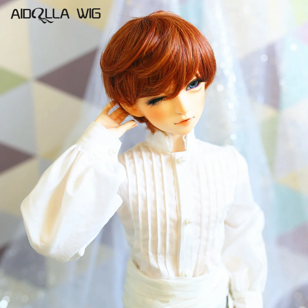 

Fits 1/3 1/4 1/6 BJD SD Doll Wigs 1/3 1/4 1/6 Optional Two color Short Hair Doll Wigs High Temperature Fashion Braids Volume