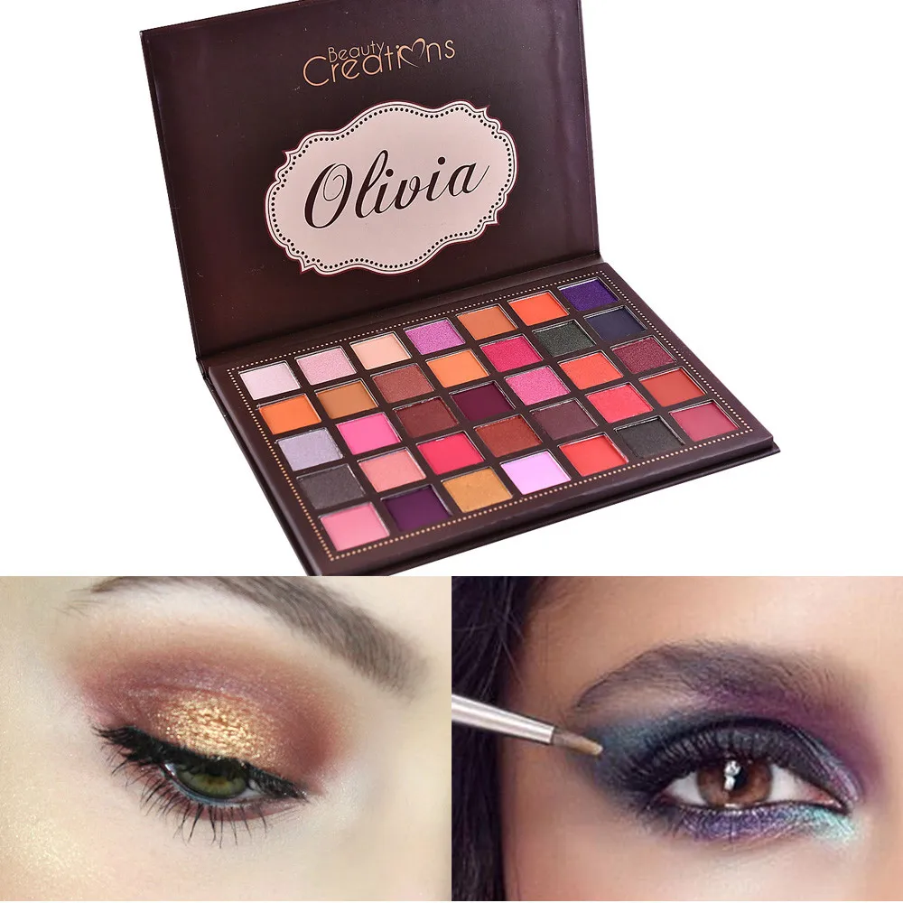 

35 Color matte eyeshadow pigment Waterproof pressed glitter eyeshadow palette eye shadow palette colorful Cosmetic Makeup#40