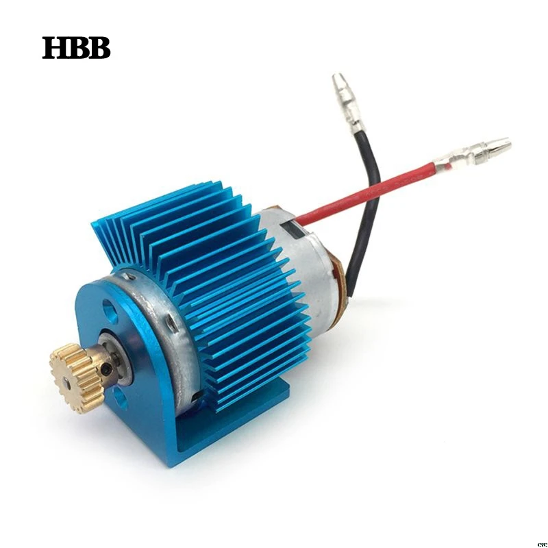 

540 Motor + 17T motor gear + Motor Radiator for Wltoys 12428 12423 1/12 RC Car Spare Parts