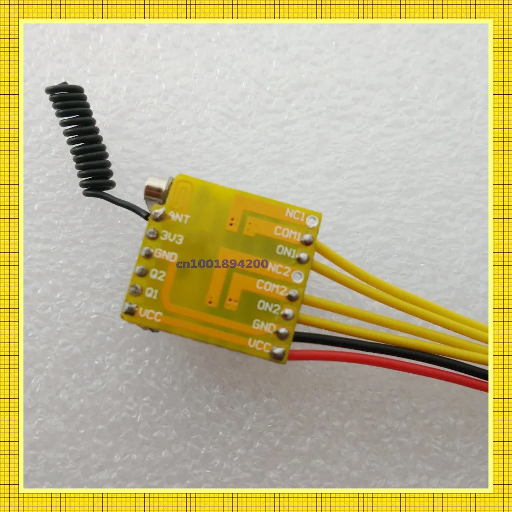 rf sem Fio Relé Contato Interruptor Mini Canais Interruptores Remotos 4.2 v 5 6 7.4 9 12 Momentâneo 315 433 Normalmente Aberto Fechar 2 ch 3 2 ch relé contato rf sem fio