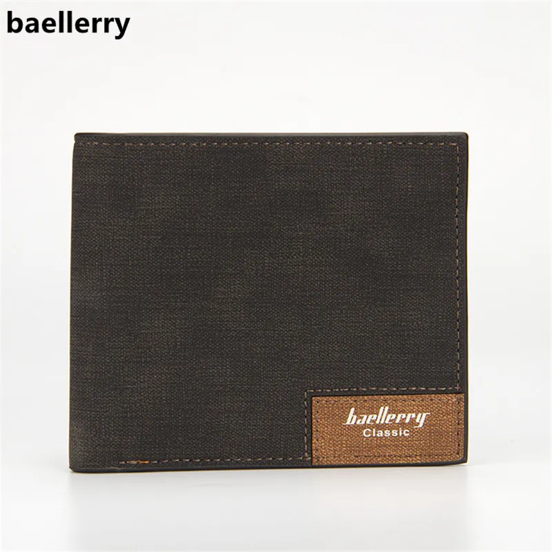 Baellerry Men's Wallets 2021 Brand New Men Wallet PU Leather Ultrathin Short Card Holder Male Purse Carteira Masculina | Багаж и сумки