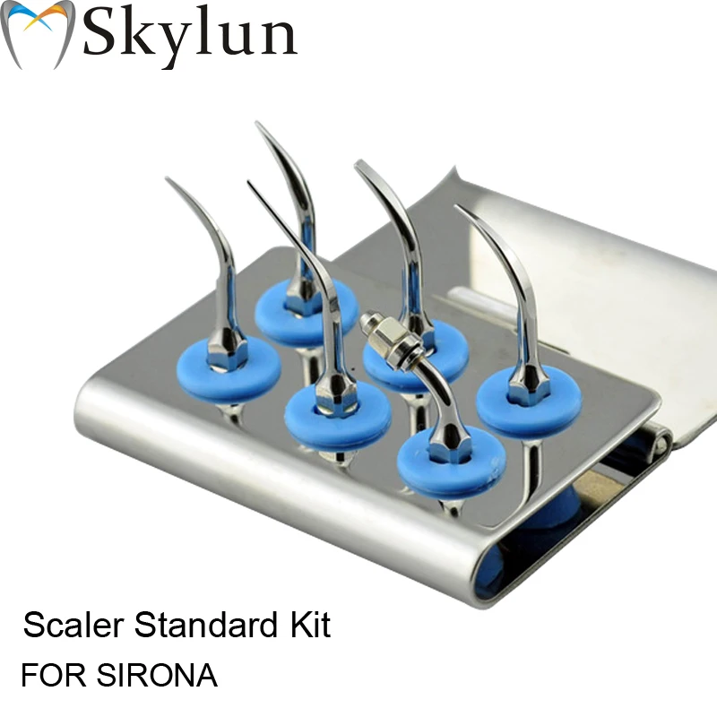 Dental Ultrasonic scaler Tip Kit Scaler Standard Kit Sliver tips GS1 GS2 GS4 PS1 PS3 ES1 Fit SIRONS AT39 Dental Ultrasonic scaler Tip Kit Scaler Standard Kit Sliver tips GS1 GS2 GS4 PS1 PS3 ES1 Fit SIRONS AT39