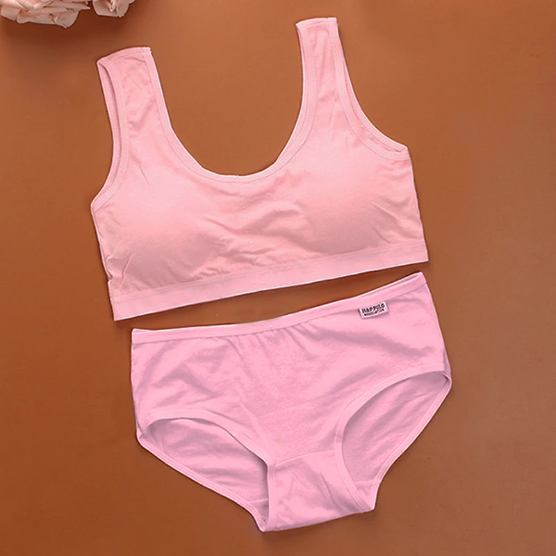 Бюстгальтер без косточек и трусики для девочек подростков|bra style|vest brabrassiere bra |