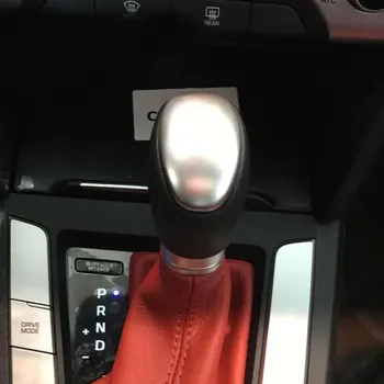 

Car Styling 1X ABS chrome Auto Car Gear Head Trim Decoration Sticker Shift Knob Cover For Hyundai Elantra 2016
