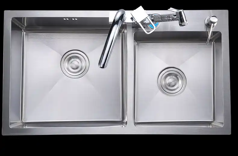 Itas9914 Kitchen Sinks Stainless Steel Double Bowl Above Counter