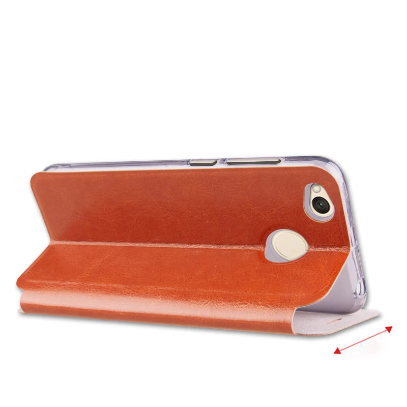 For-Xiaomi-Redmi-4X-Case-MOFi-Luxury-Plating-Anti-Knock-Flip-Leather-Case-Silicone-TPU-Back