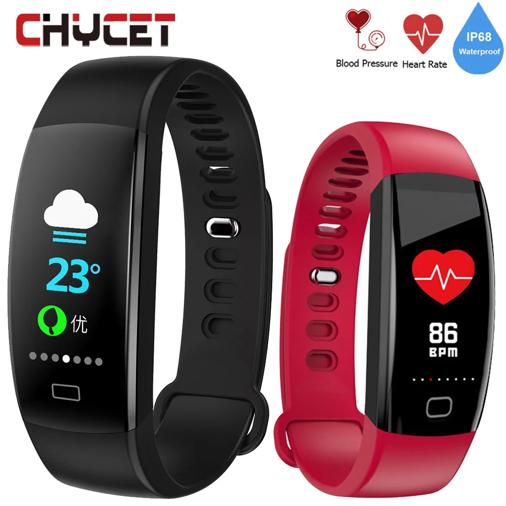 

Smart Wristband Blood Pressure Watch Smart Bracelet IP68 Waterproof GPS Fitness Tracker Heart Rate Monitor Men Watch Wrist Band
