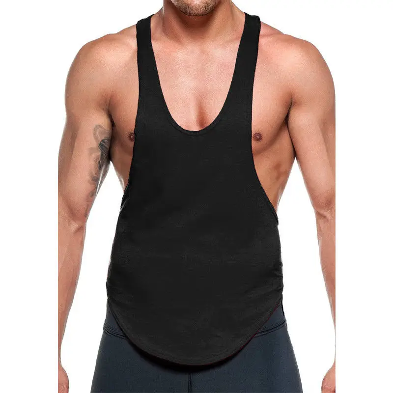 2017 fitness Bodybuilding Racerback Tank Tops Men Fitness Sleeveless ...