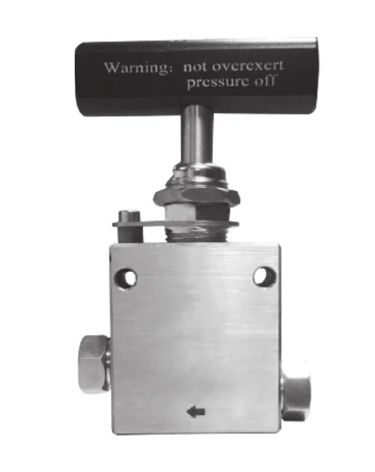 High pressure needle valve 