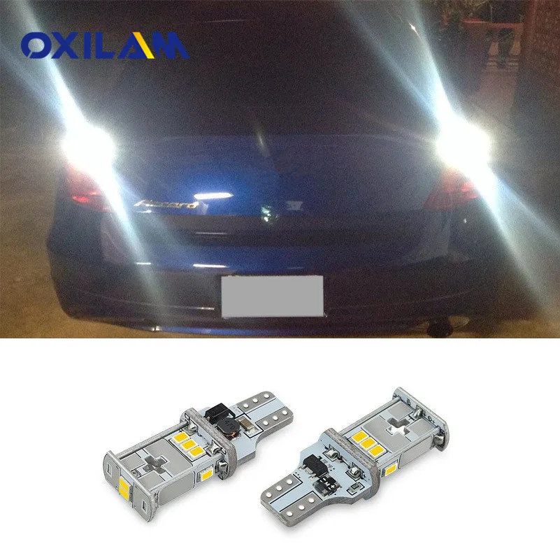 

OXILAM 2x High Power Canbus T15 W16W 912 SMD3020 Car Back up Light Auto Reverse Lamp LED Bulb For Honda Civic Accord Mazda 6