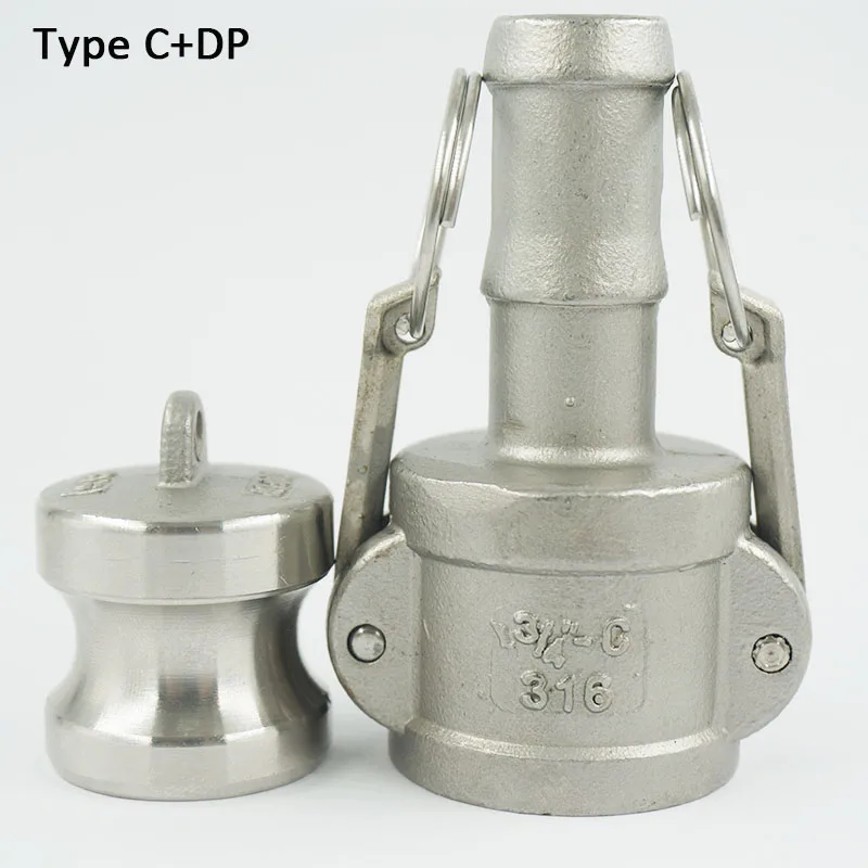

3" 304 Stianless Steel Camlock Coupling Type C +DP with Hosetail Shank Fitting