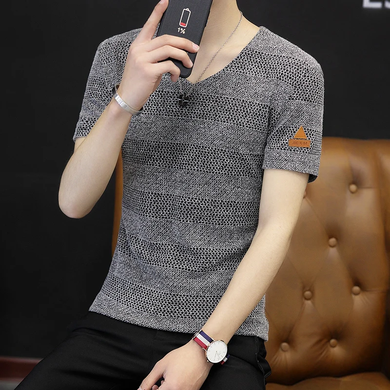 

2019 Men's T-shirts Fashion have mesh holes t shirt Men Summer Casual street Tee shirt Male Tops M-6XL
