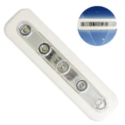 Мини светодиодный фонарик 5 светодиодный s самоприлипающий беспроводной настенный светильник аварийный шкаф кнопочный ночник шкаф свет