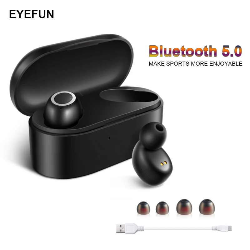 

Bluetooth headset 5.0 TWS wireless phone earbuds stereo invisible mini wireless headset for iphone Samsung VIVO Huawei