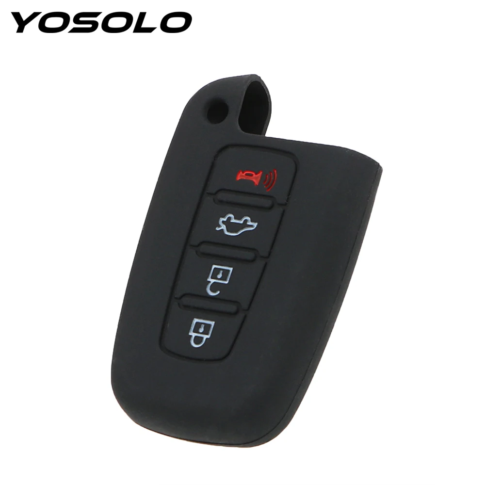 

YOSOLO For HYUNDAI Elantra Sonata Veloster for Kia Soul Sportage Remote Smart Fob Cover Auto Accessories Car Key Case Shell