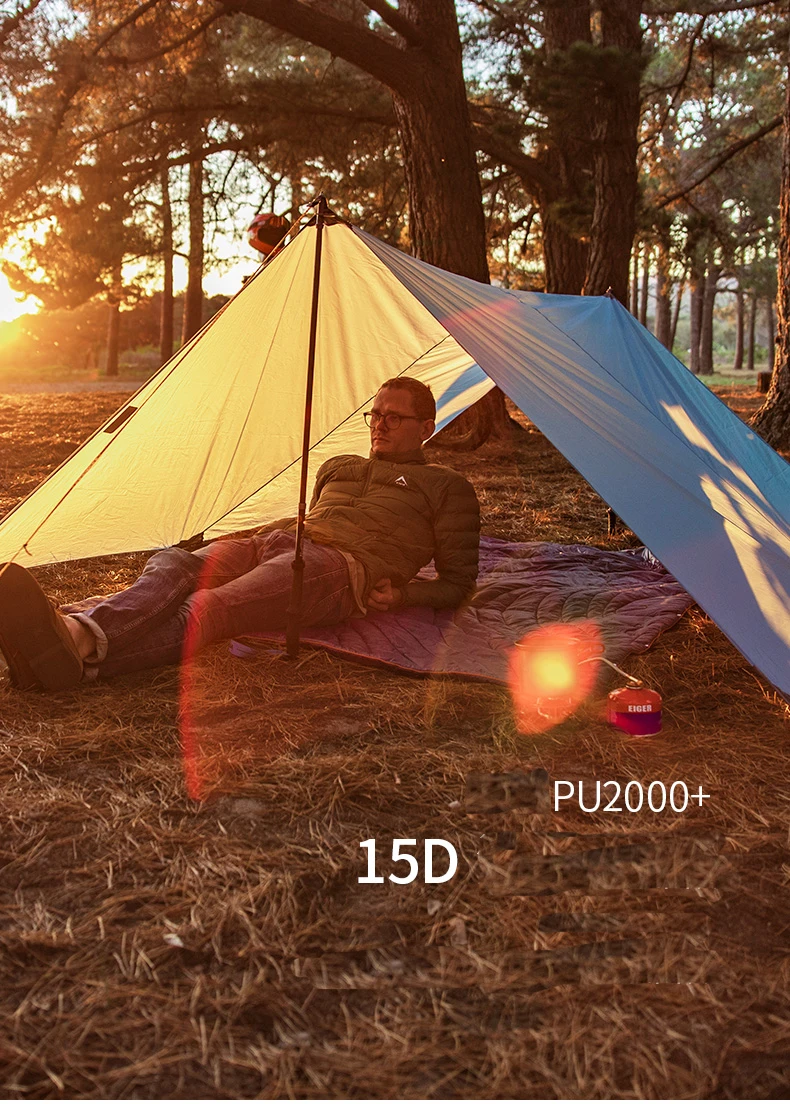 Naturehike 15D нейлоновый кемпинговый приют Водонепроницаемый Портативный Сверхлегкий походный открытый шатер для пляжа