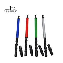 COURNOT высококачественный шланг для кальяна с алюминиевой ручкой 300 мм алюминиевый шток для кальяна 12 мм силиконовый шланг Chicha Nargile