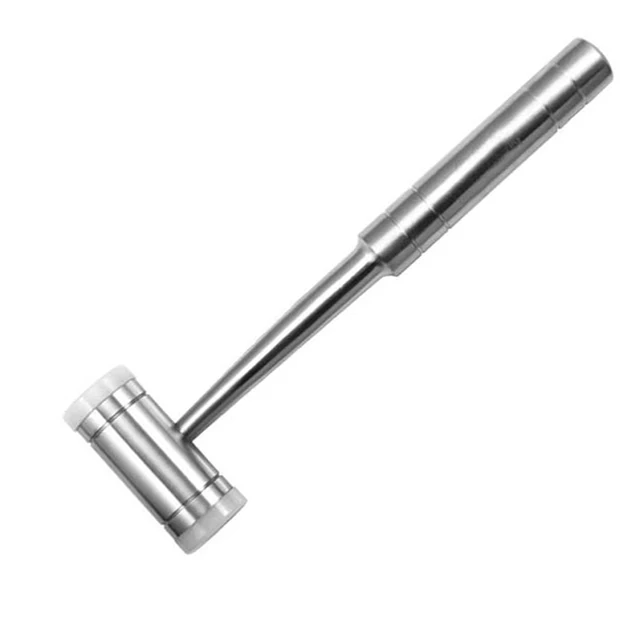 Dental Bone Hammer Double headed Nylon Teeth Hammer Stainless Steel