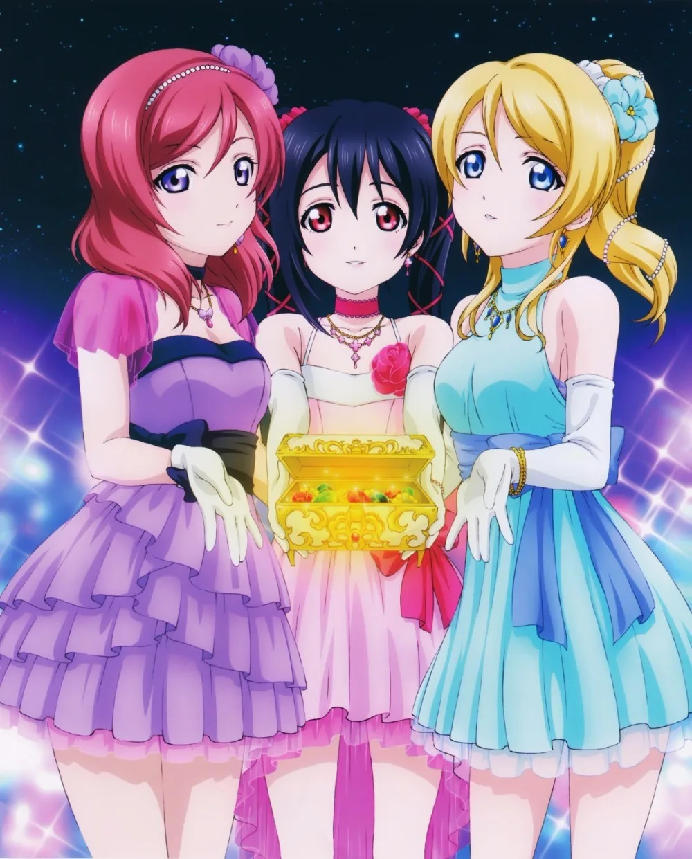 LoveLive! BIBI/концертное сценическое платье Эли Нико Маки; карнавальный костюм; Униформа на Хэллоуин; вечерние платья; наряд на заказ