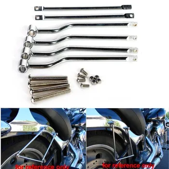 

Chrome Motorcycle Saddlebag Support Bracket Harley Honda Yamaha Kawasaki Suzuki