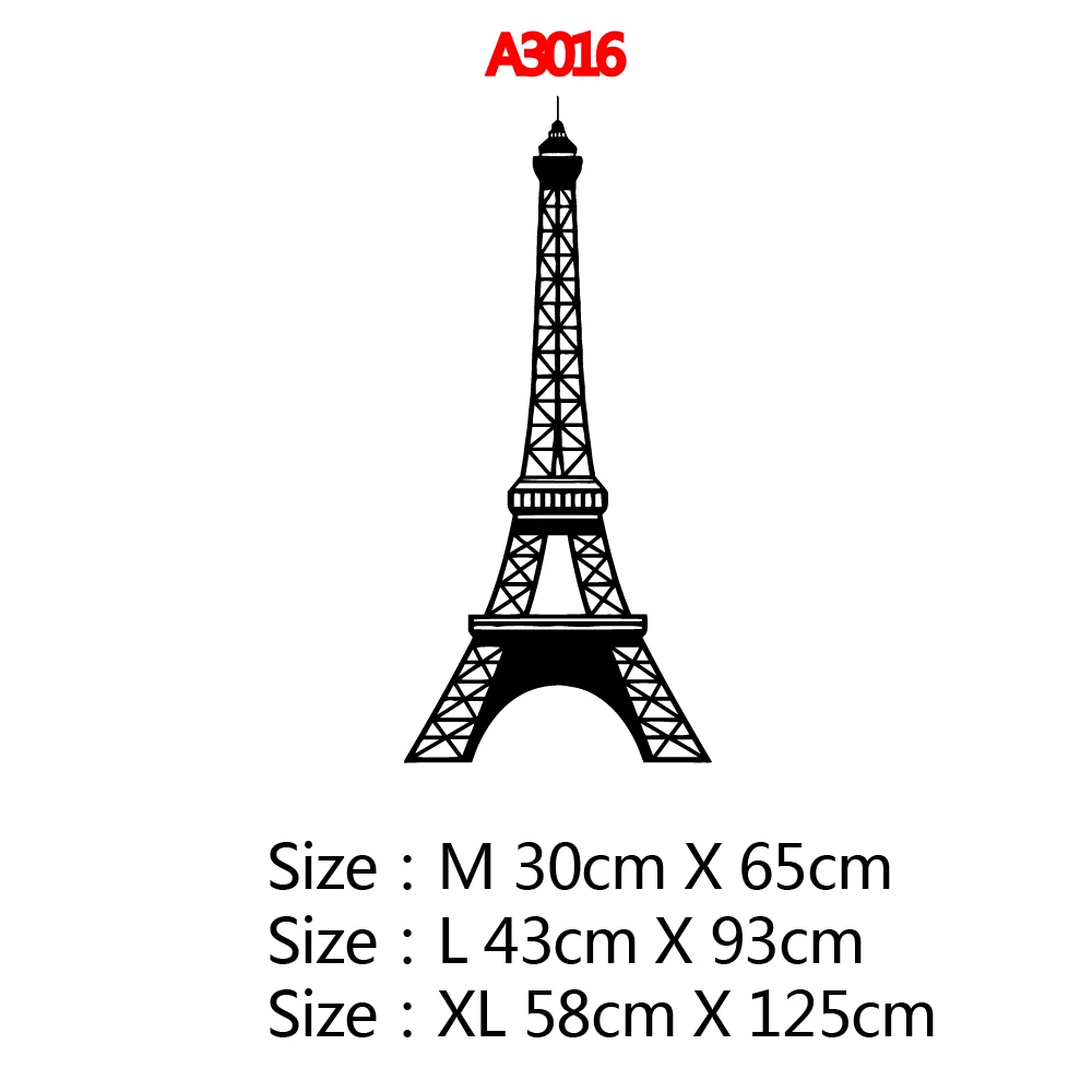 Eiffel Tower Vinyl Wall Stickers Wall Decor For Living Room Bedroom Decoration Removable Wall Decals wallstickers