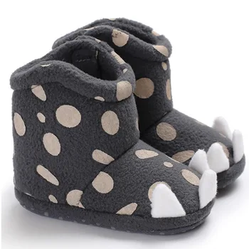 

Plush Warm Comfortable Baby Slipper Boots Cute Monster Paw Newborn Baby Autumn Winter First Walking Shoes Home Booties Crib Shoe
