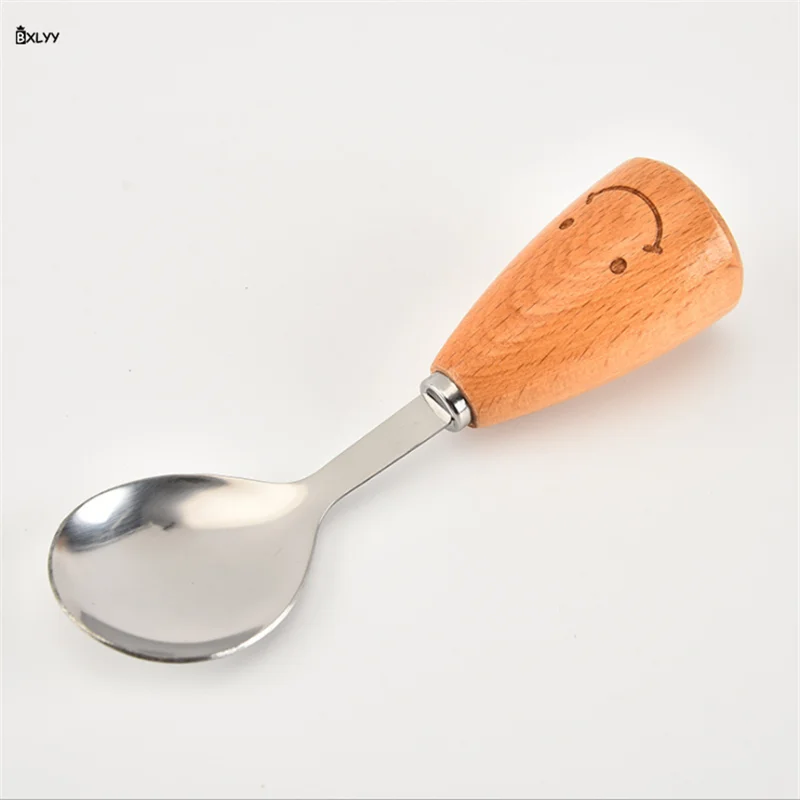 BXLYY горячий набор кухонных принадлежностей смайлик Кухня бытовой DIY Инструменты для выпечки инструменты деревянная вилка ложка-Лопатка Кухня аксессуары Кухня ware.7z - Цвет: Spoon