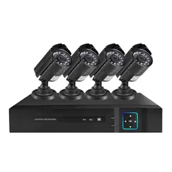 PUAroom 720 P 4CH HD 1280TVL CCTV Камера 24 шт ИК-светодиодов видеонаблюдения Система DVR Регистраторы