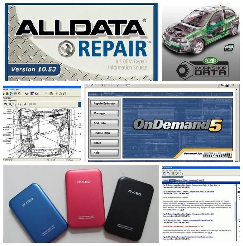 alldata win8 WIN7 XP alldata 10,53+ mitchell по запросу+ vivid workshop data 3 в 1 750gb hdd