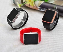 Smart Watch Clock Sync Notifier Support Sim Card Bluetooth Smart Mobile Phone App For IOS & Android Wristband Alarm GT0h