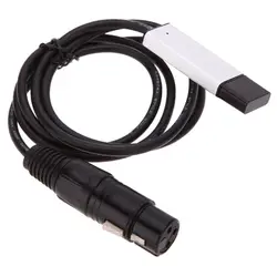 Черный USB интерфейс dmx светодиодный DMX512 адаптер для компьютера кабель светорегулятора с CD этап Легкий Прочный подсветка ПК контроллер
