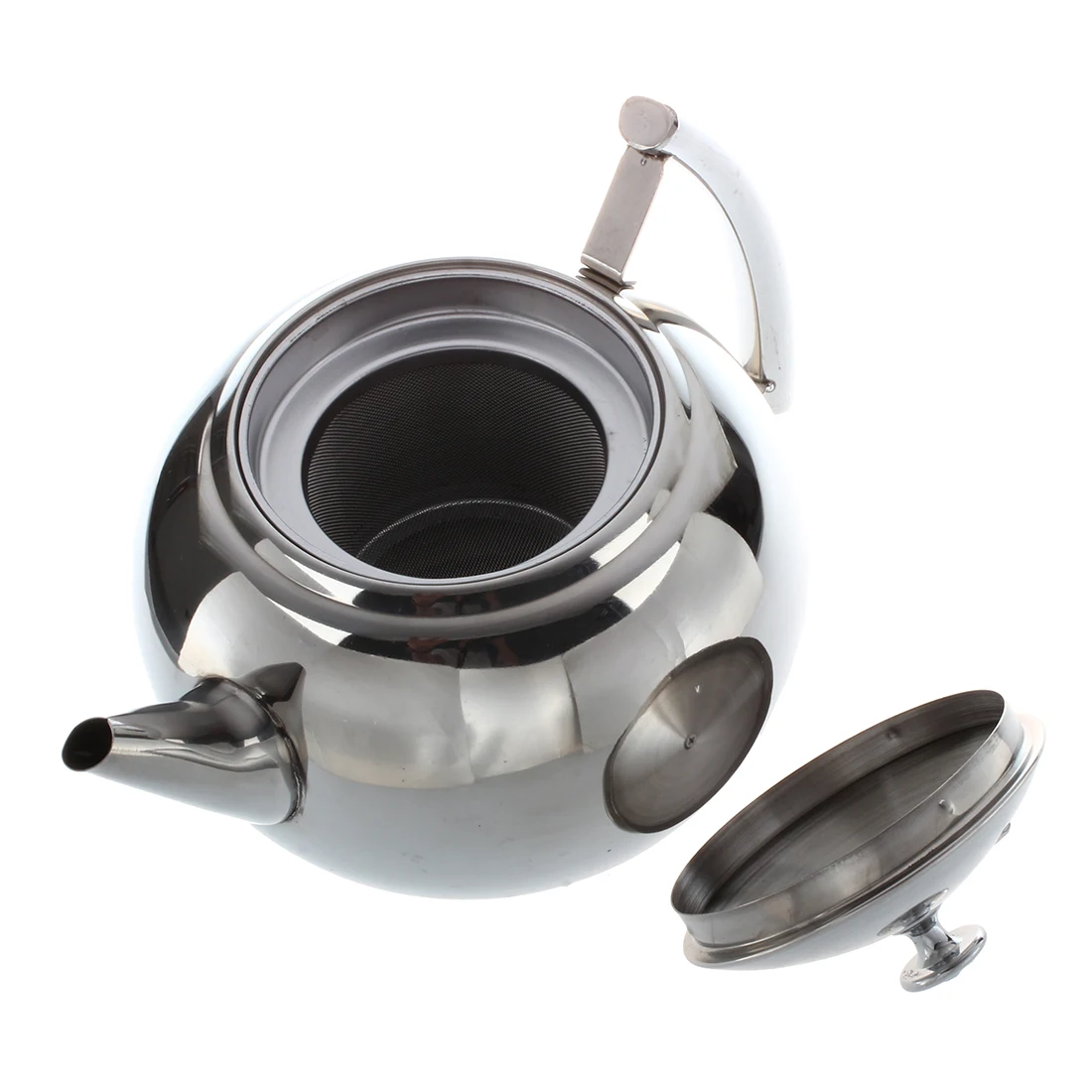 2000ML Stainless Steel Teapot Tea Pot Coffee With Tea Leaf Filter