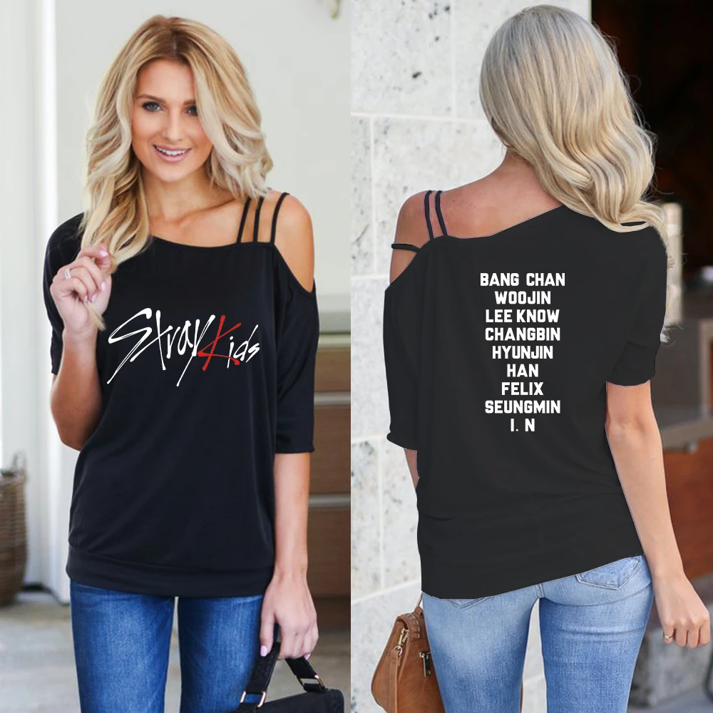 Unisex Clothing Shoes Accs Kpop Stray Kids T Shirt The Hyunjin Letter Tee Changbin Seungmin Casual Tops Lot Clothing Shoes Accessories Vishawatch Com