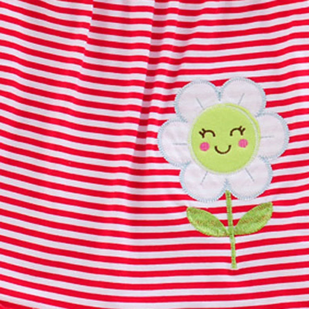 SAGACE 2020 baby girl dress child dress vestido bebe Cotton Flower Striped baby girl clothes robe bebe fille birthday dress 1220