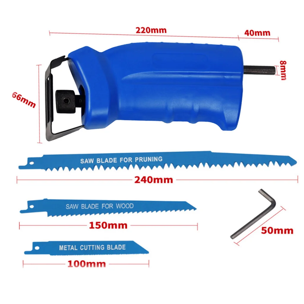 

Compact Reciprocating Saw Adapter Set Changed Electric Drill Into Saw