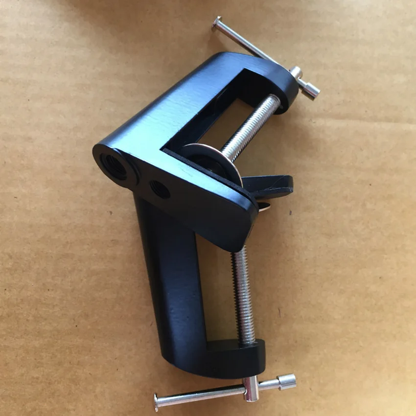 Настольный Регулируемый крепежный зажим из алюминиевого сплава для микрофона Подвеска стрелы ножничный держатель, светодиодный зажим