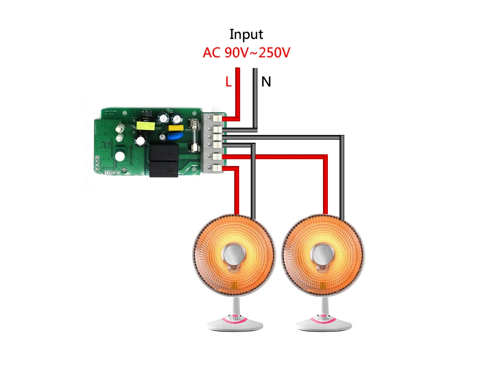 Sonoff Dual 2CH 16A 3500 Вт Wifi умный переключатель света дистанционное управление таймер беспроводной 2 банды работает с Amazon Alexa Google Home