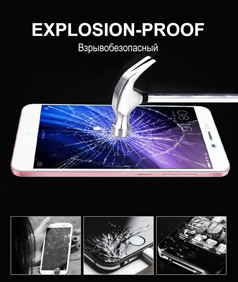 TOMKAS 2 Pcs Screen Protector For Xiaomi Redmi 4A Glass Tempered Ultra Thin Glass For Xiaomi Redmi 4A Protective Glass Film