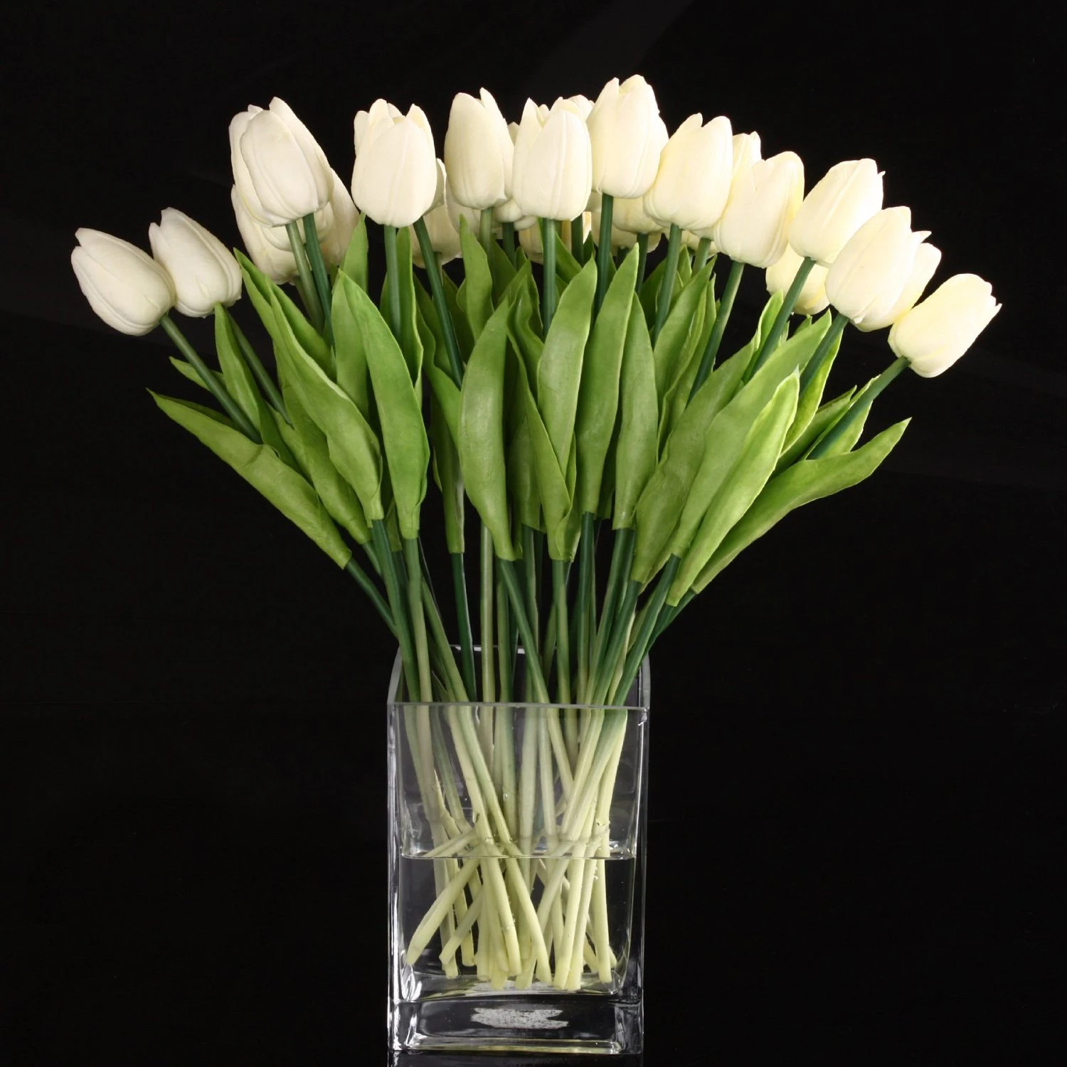 Новый 20pcs Тюльпан Цветок сенсорный латекс для свадебного декора цветок лучшее качество KC451