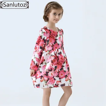 Girls Dress Winter Children Clothing Brand Kids Clothes Party Flower Dress for Princess Holiday Spring Wedding