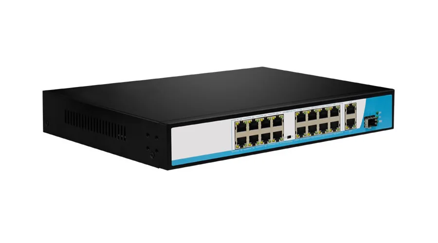 16ch poe switch for IP Camera Security System POE-SW16+2 9-2