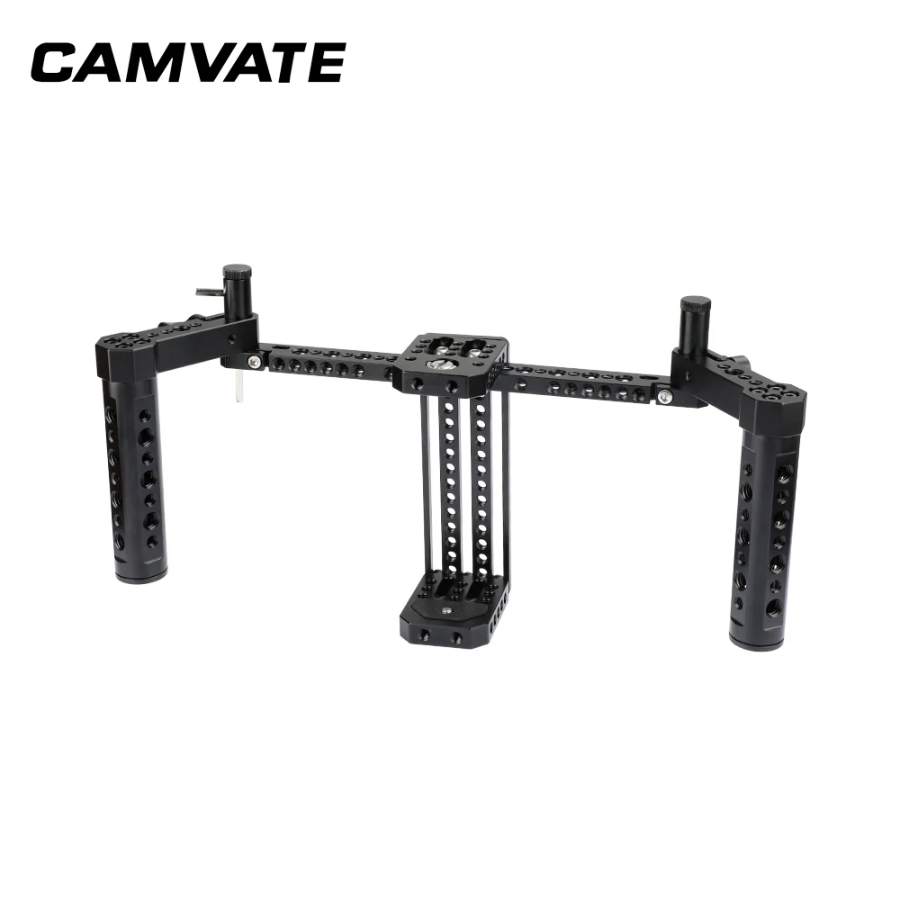 

CAMVATE Compact Monitor Cage Rig With Adjustable Cheese Handgrip Ideal For 7" LCD Monitor C2048