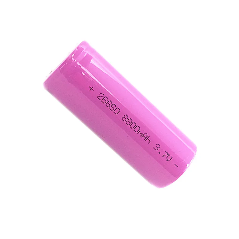 

1PCS Pink 26650 rechargeable battery 26650 lithium battery 3.7V 8800mAh 26650 Suitable for flashlight