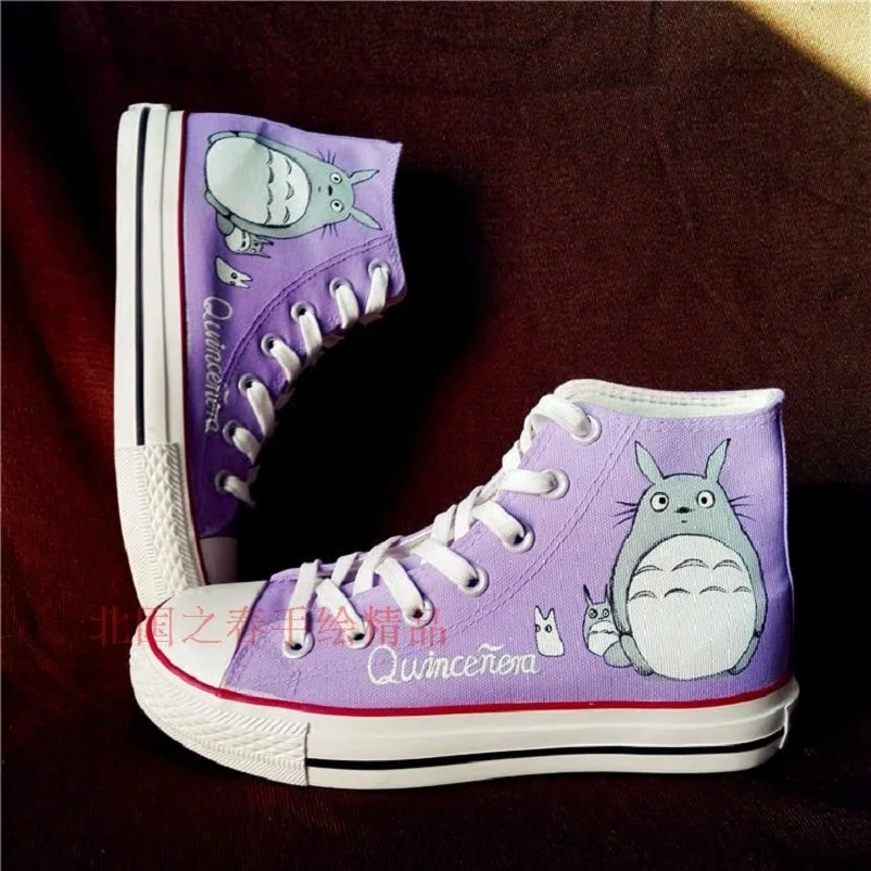 

High-Q Anime Female Lolita Student Tonari no Totoro Casual plimsolls canvas shoes rope soled shoes
