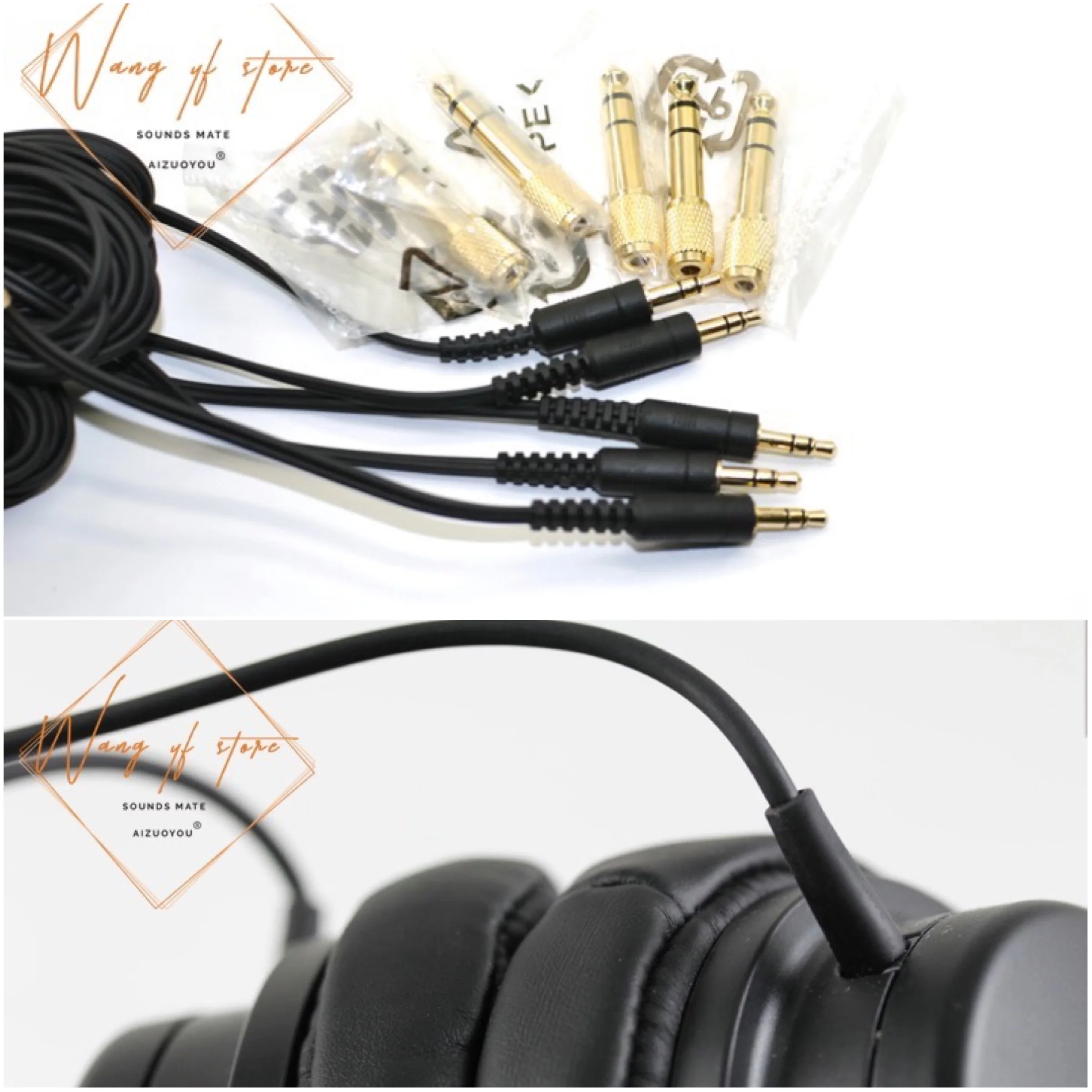 Recabling Upgrade Headphone Cable Wire For Denon AH D1100 AH-D1100 Headphone 3M Y Shape Headset Repair Replacement Line
