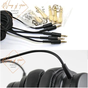 

Recabling Upgrade Headphone Cable Wire For Denon AH D1100 AH-D1100 Headphone 3M Y Shape Headset Repair Replacement Line