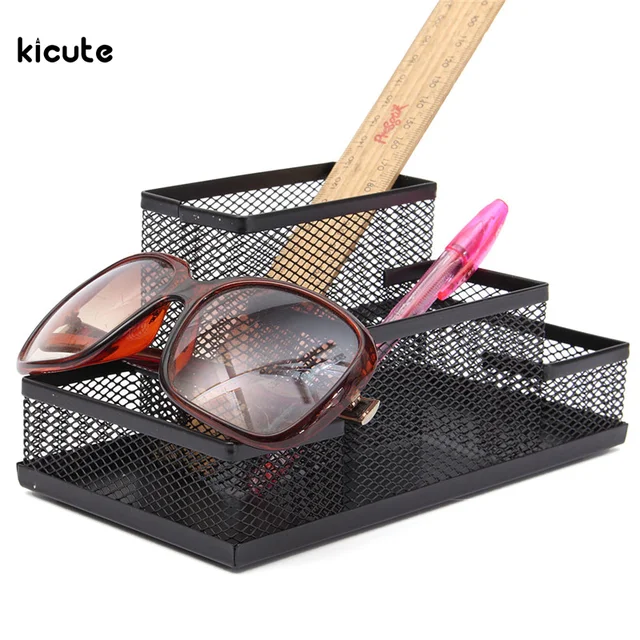 Mesh Cube Metal Stand Combination Holder Desk Desktop Accessories Mesh Cube Metal Stand Combination Holder Desk Desktop Accessories Stationery Organizer Pen Pencil Office Supplies Study
